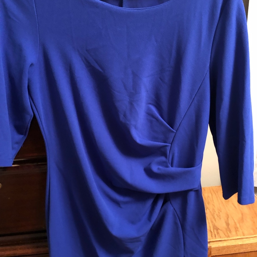 Chic Long Sleeve Blue Dress